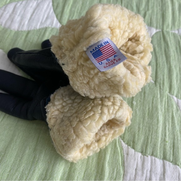 Shinola Detroit x Geier Leather Deerskin lined gloves — sz 7 — worn twice - Picture 6 of 8